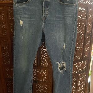 Levi Wedgie Blue Jeans